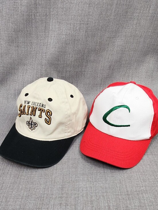 Reebok Other - Reebok New Orleans Saints & Pokémon Adjustable Hats lot of 2 Kids Size.